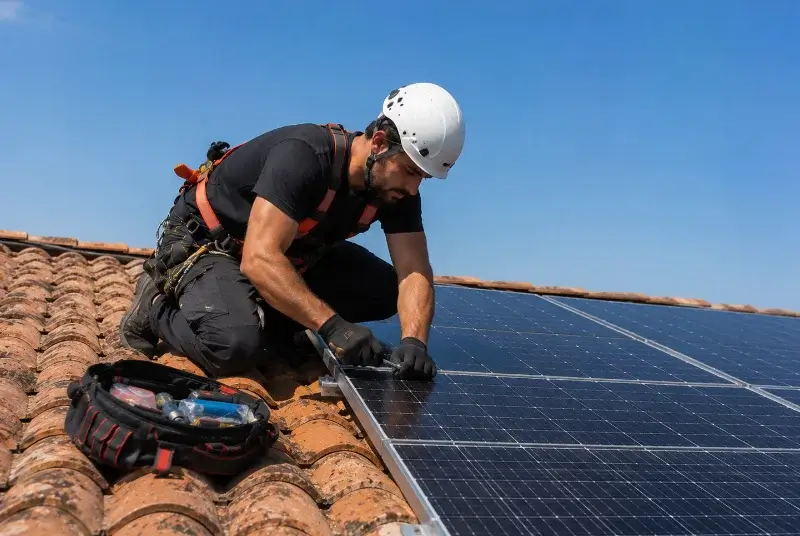 Maintenance et monitoring de panneaux solaires à Caudiès-de-Fenouillèdes